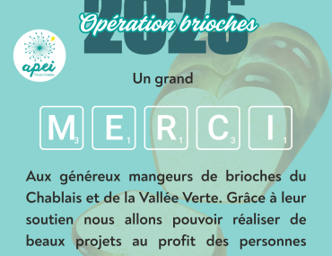 Opération brioches ; merci !!