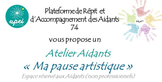 Atelier aidants ma pause artistique
