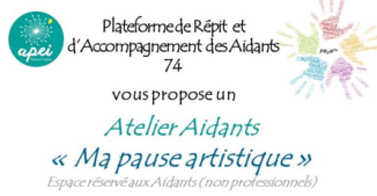 Atelier aidants ma pause artistique