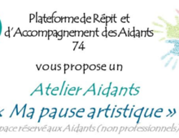 Atelier aidants ma pause artistique