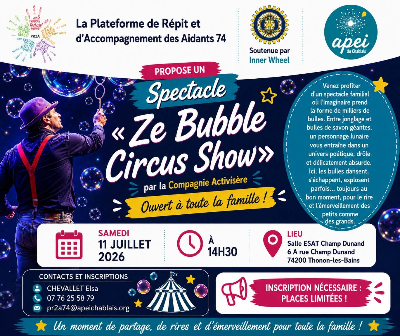 Après midi cirque proposé par la PR2A
