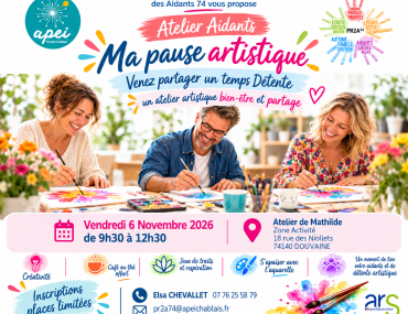 Atelier aidants ma pause artistique